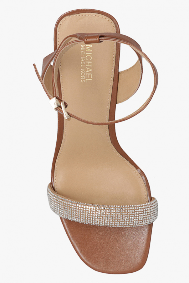 【関税&送料込】Michael By Michael Kors Sandal Carrie Michael Kors Women's Carrie Embellished Dress Sandals - Macy's